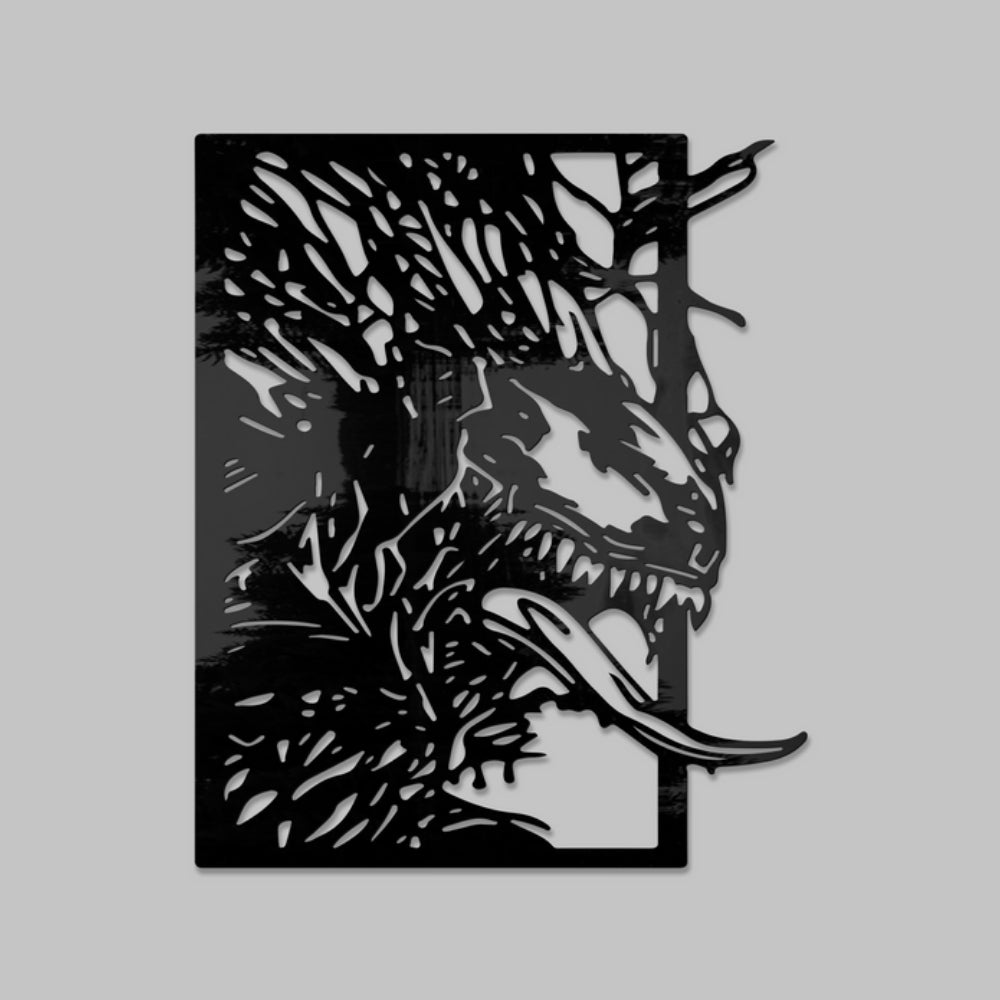 Venom- Metal with a sleek, polished finish