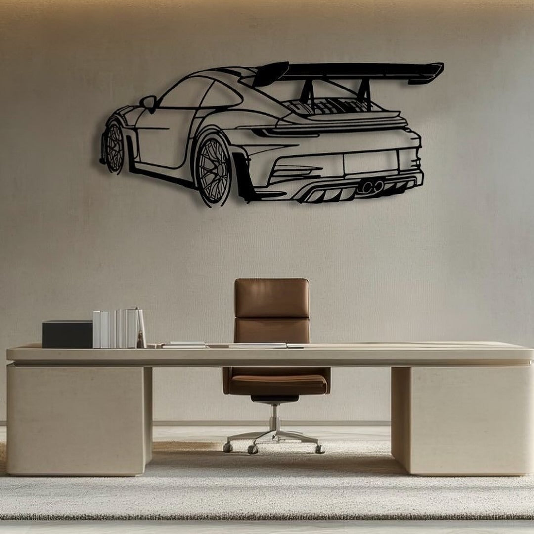 Porsche 911 GT3 RS-Luxury Sports Car Metal Wall Art